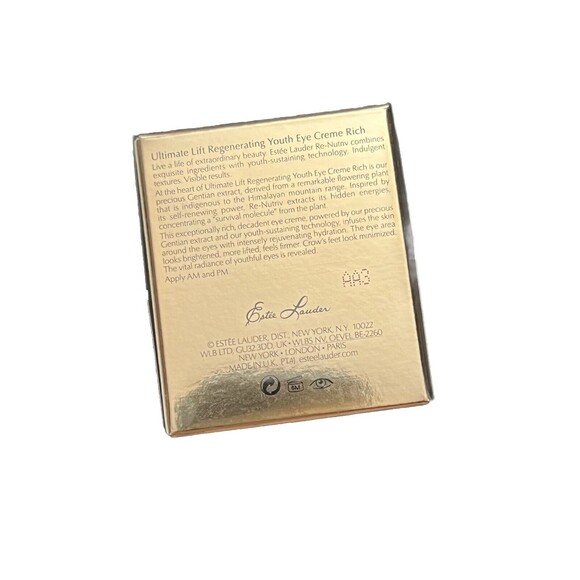 Estee Lauder Re-Nutriv Ultimate Lift Regenerating Youth Eye Creme Rich 0.5 oz - Picture 3 of 5